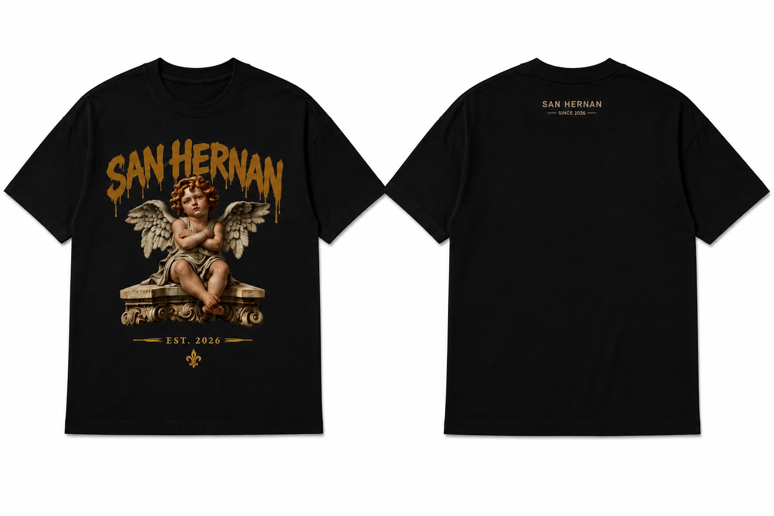 OVER PREMIUM  ANGEL TATUADO SAN HERNAN BLACK