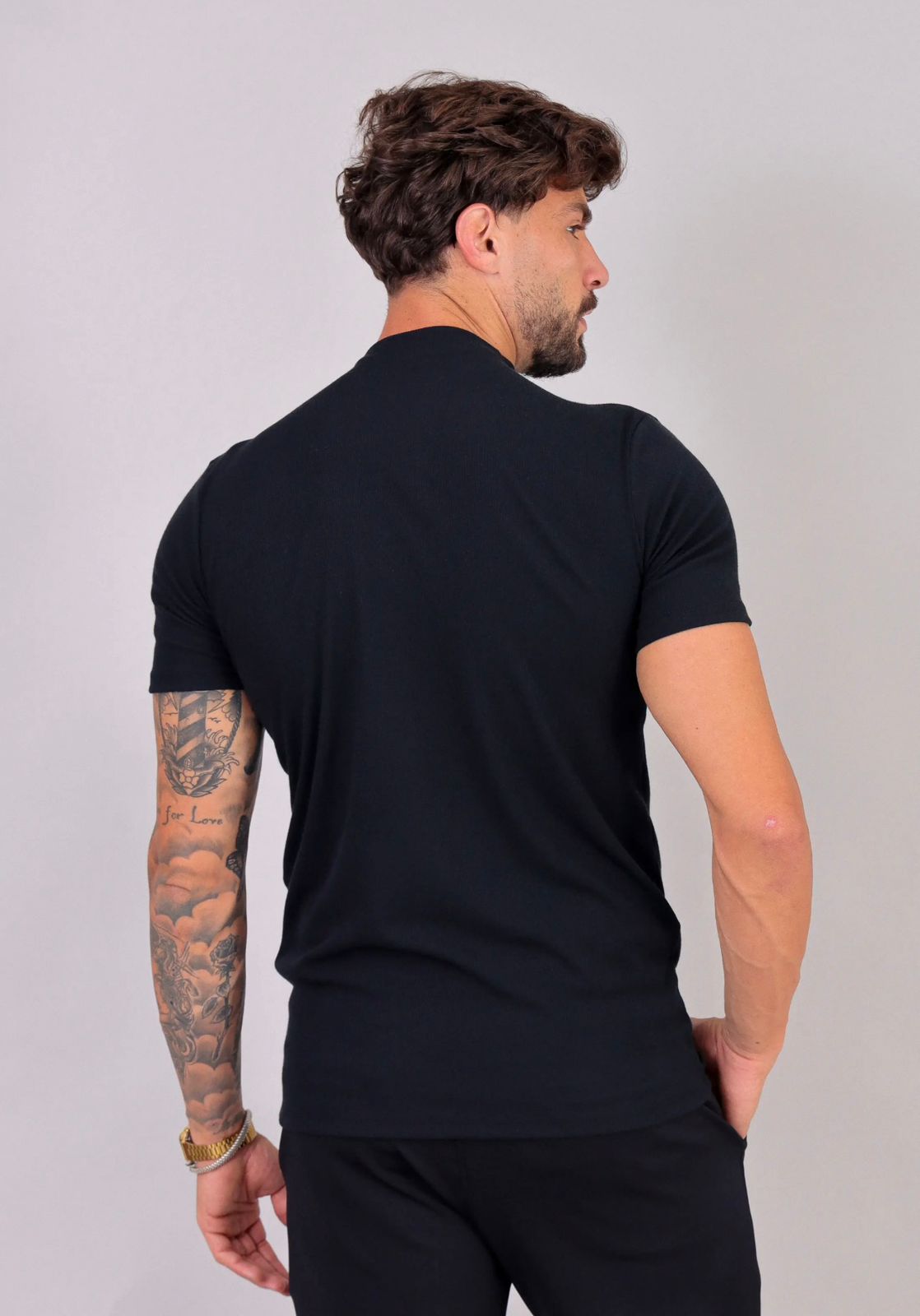 CAMISETA SLIM CANELADA AMERICANA