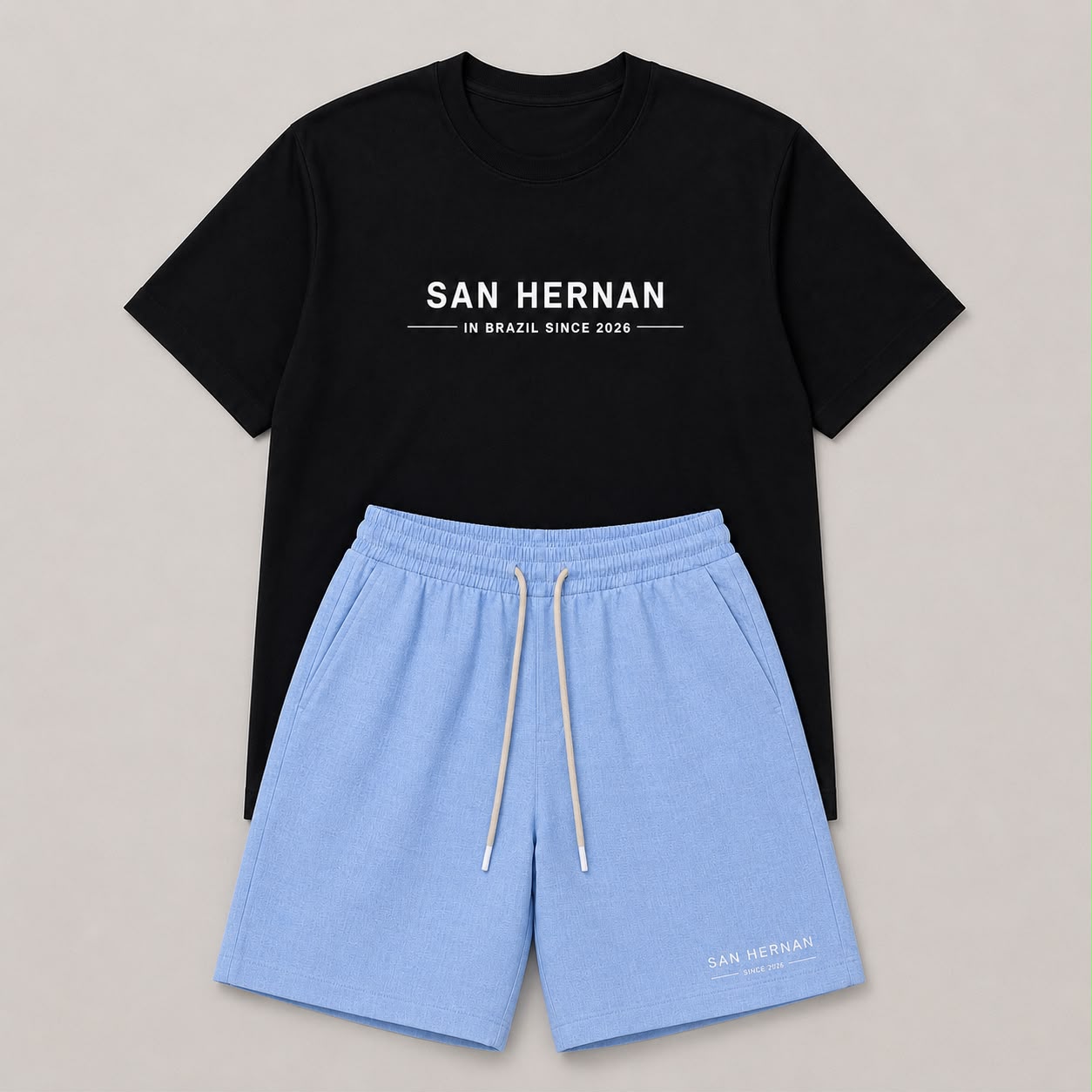 SHORT LINHO SAN HERNAN AZUL CLARO