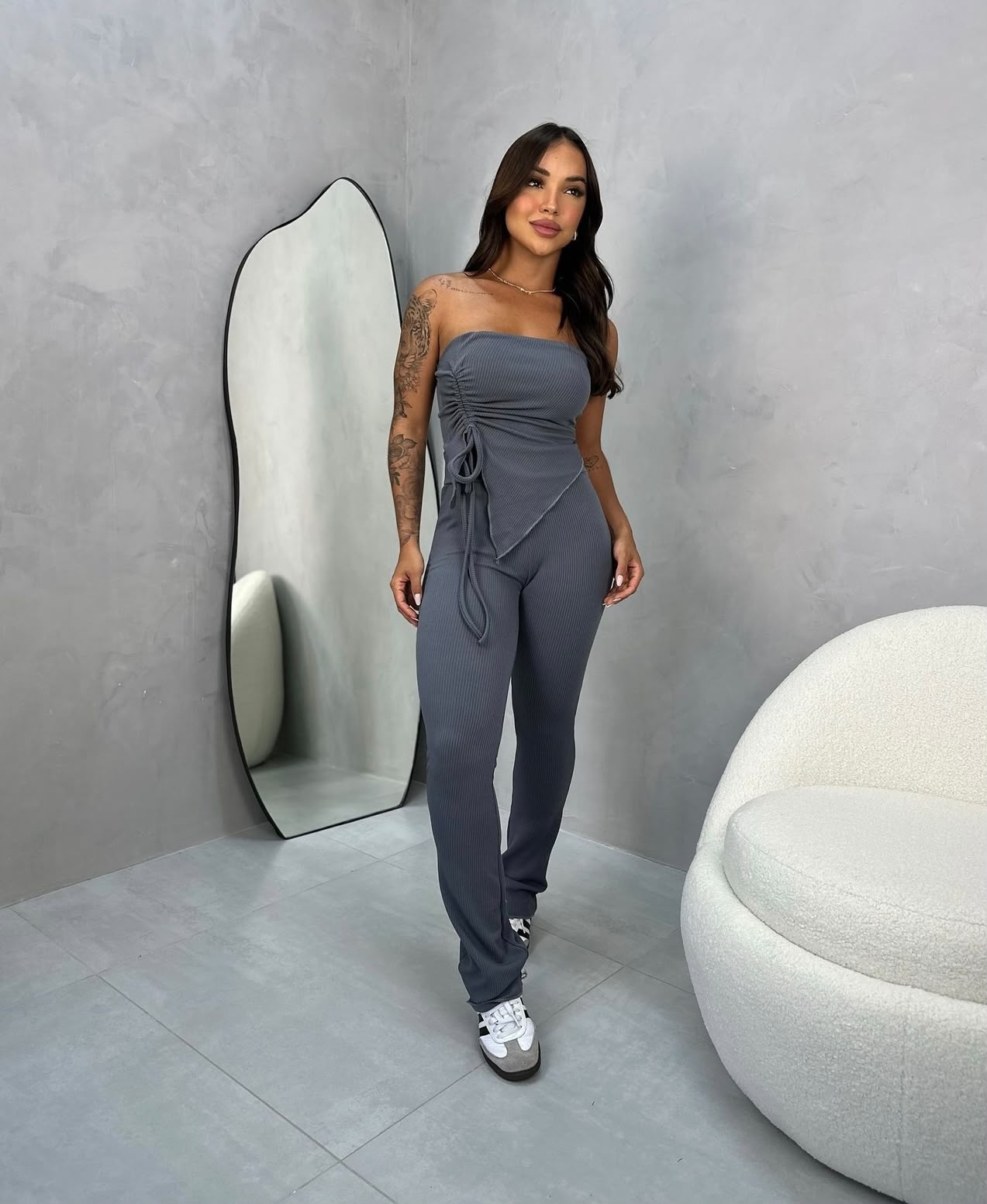CONJUNTO ESSENCIAL RIBANNA CANELADO