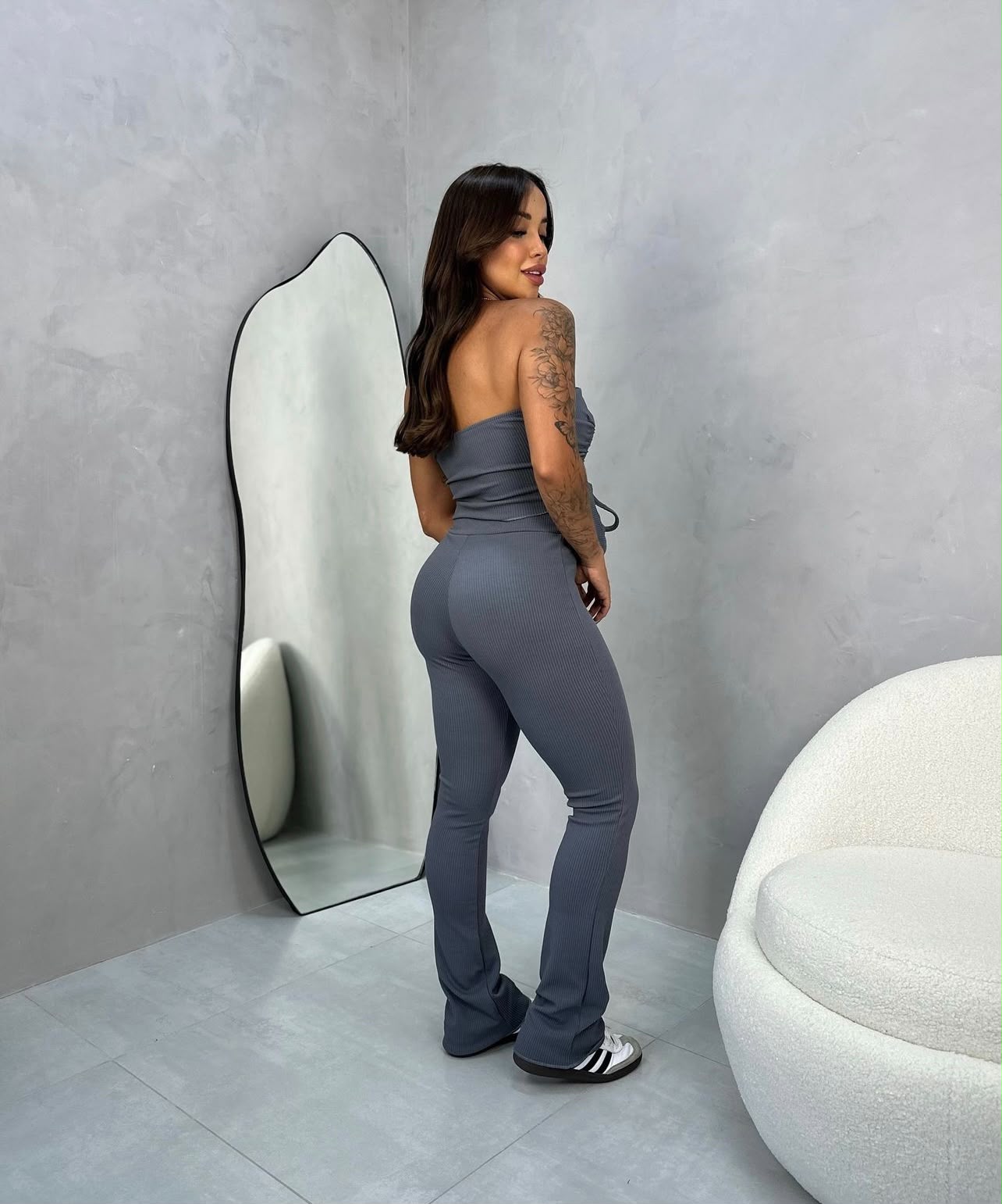 CONJUNTO ESSENCIAL RIBANNA CANELADO