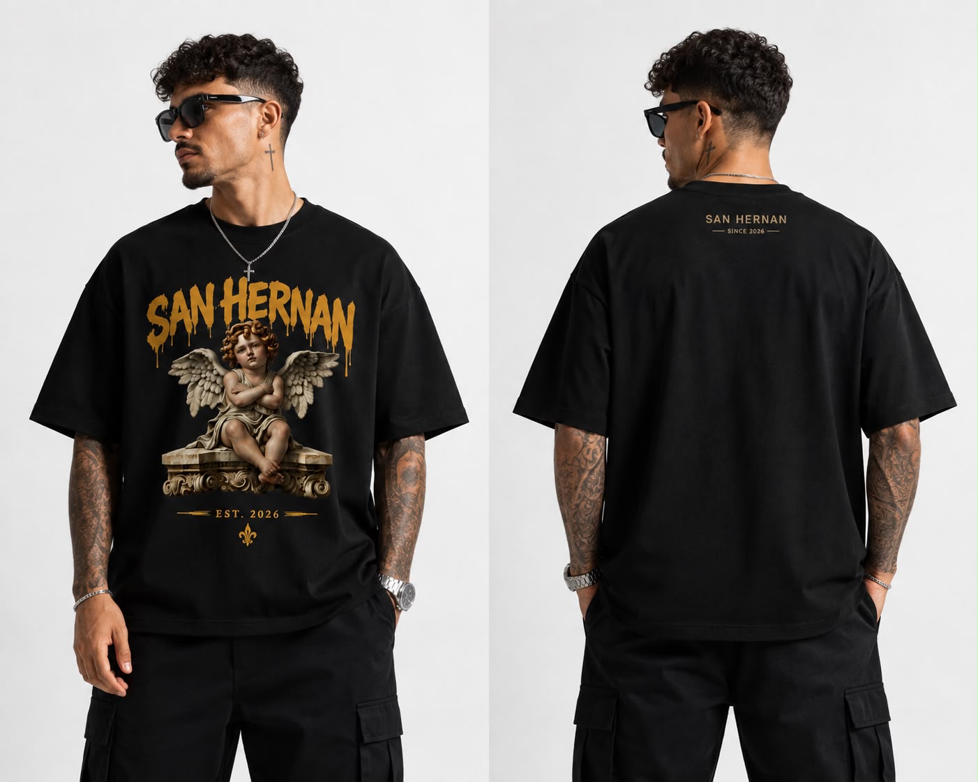 OVER PREMIUM  ANGEL TATUADO SAN HERNAN BLACK