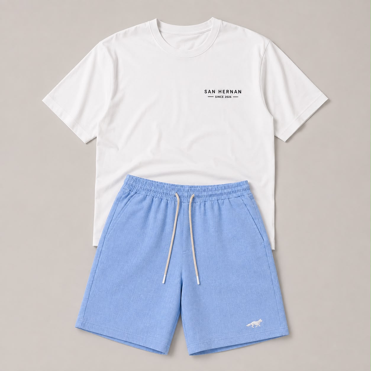 SHORT LINHO SAN HERNAN AZUL CLARO RAPOSA