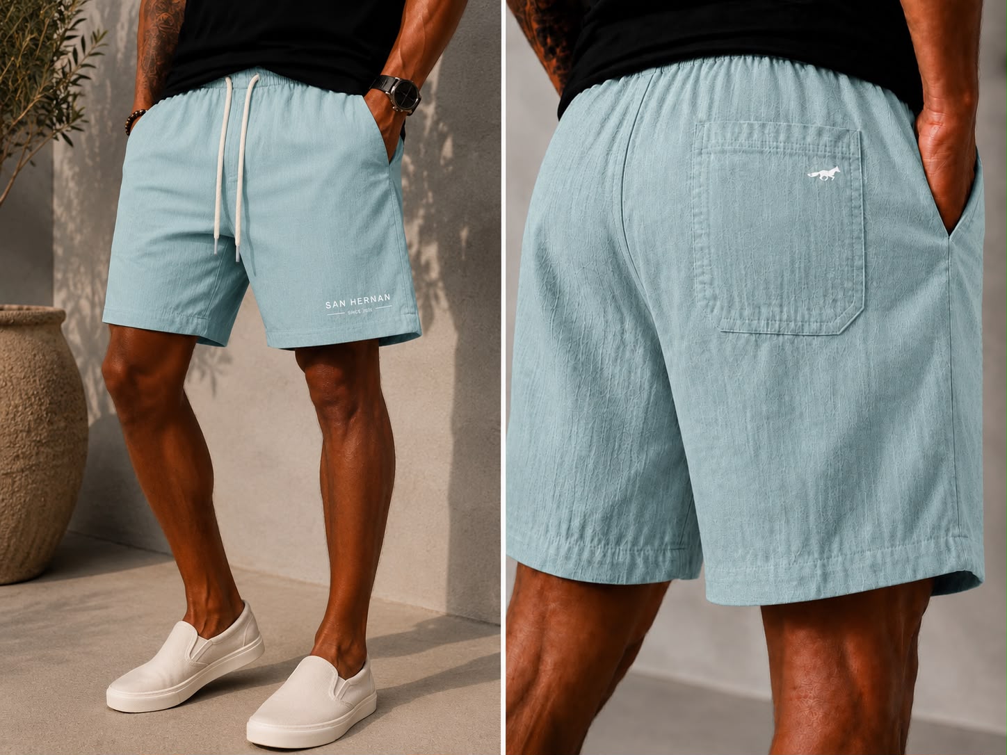 SHORT LINHO SAN HERNAN VERDE CLARO