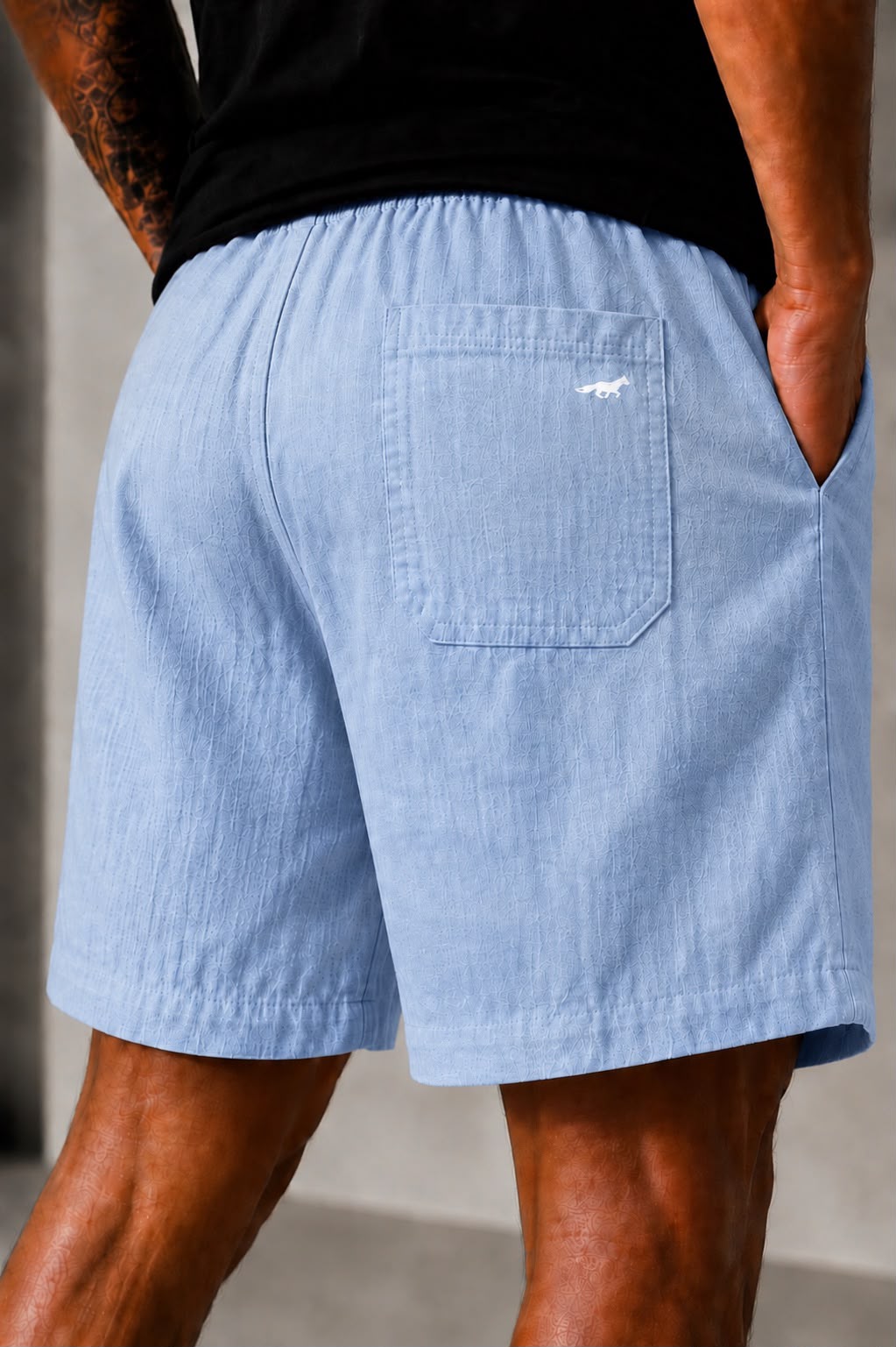 SHORT LINHO SAN HERNAN AZUL CLARO RAPOSA