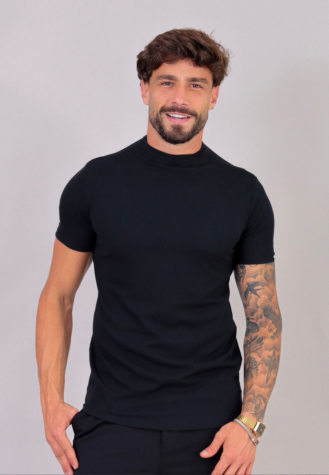 CAMISETA SLIM CANELADA AMERICANA